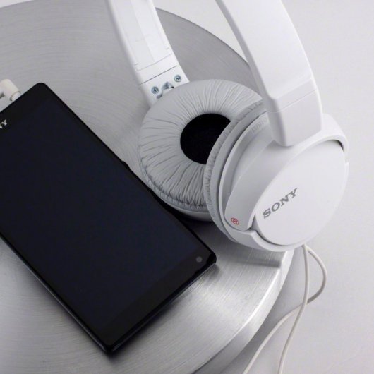 Sony MDR-ZX110APW Auriculares de Diadema con Micrófono, Blanco